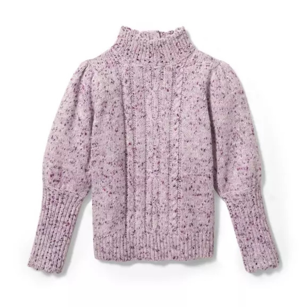Janie & Jack size 12 speckled cable knit sweater